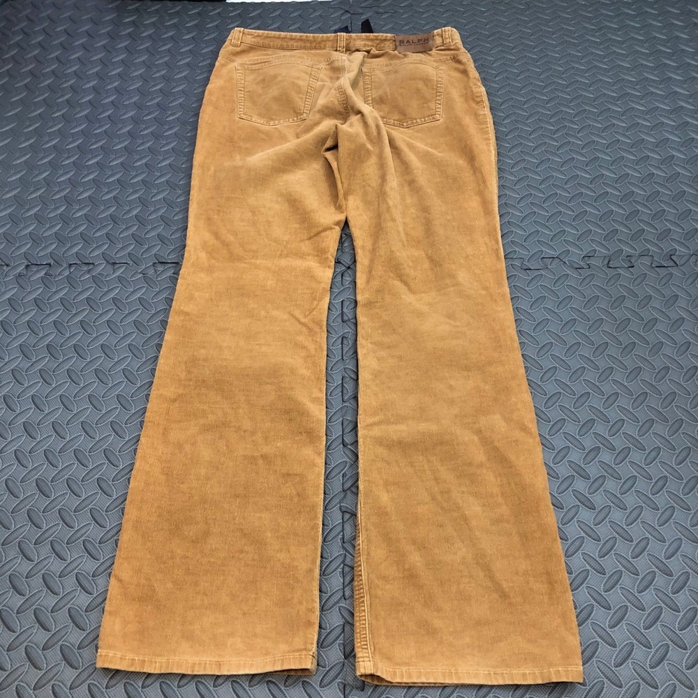Vintage Ralph Lauren Corduroy Pants Womens 8 Brown Flare Leg Western - Picture 9 of 10